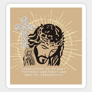 Jesus Hebrews 13:8 Sticker